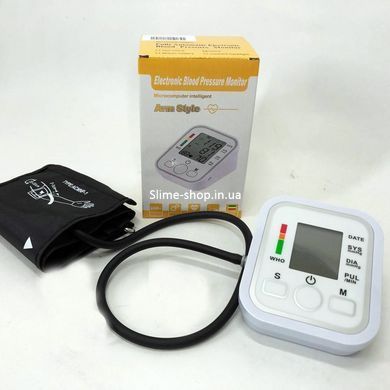 Електричний тонометр ARM Style B02R, Апарат для вимірювання тиску автомат, Тонометр QP-871 з пам'яттю