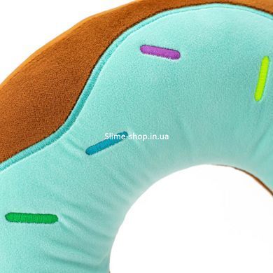 М'яка іграшка Kidsqo Подушка для подорожей Пончик м'ятний 30 см (KD6952)