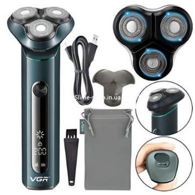Электрическая мужская бритва для бороды VGR V-310, Бритва для бороды электронная, Триммер NT-581 для усов