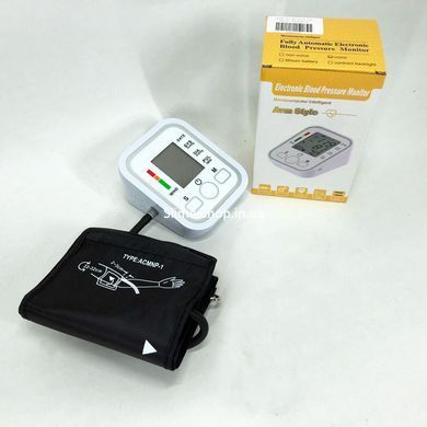 Електричний тонометр ARM Style B02R, Апарат для вимірювання тиску автомат, Тонометр QP-871 з пам'яттю