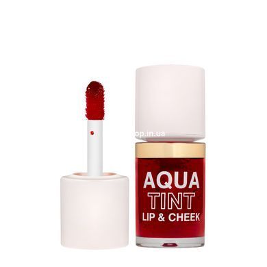 Жидкая помада тинт для губ и щек topface Aqua Tint Lip & Cheek на водной основе 10 мл ( РТ215), 01 Cherry Jam Вишневый