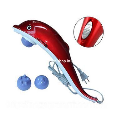 Масажер для тіла, рук та ніг Dolphin Дельфін. OA-838 Колір: червоний
