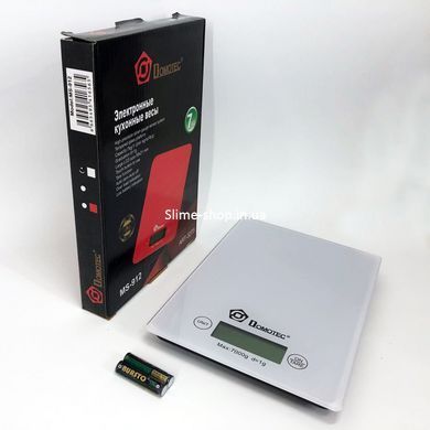 Весы кухонные DOMOTEC MS-912 Glass, электрические кухонные весы, точные кухонные весы. BN-258 Цвет: белый
