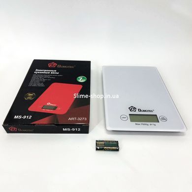 Весы кухонные DOMOTEC MS-912 Glass, электрические кухонные весы, точные кухонные весы. BN-258 Цвет: белый