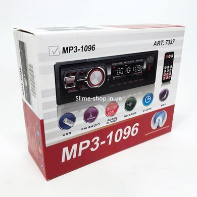 Автомагнитола магнитола в авто с Usb MP3-1096 BT ISO, Однодиновая магнитола, Магнитолы JE-399 с USB