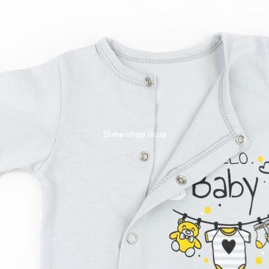 Кулірний дитячий пісочник із принтом Hello Baby