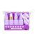 Дорожній набір із 7 флаконів для косметики в косметичці WH Travel Bottles Set, Фіолетовий