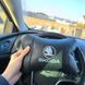 Автомобільні подушки 2 шт на підголівник Skoda / Шкідливість, з натуральної шкіри, стильний аксесуар для GQ-691 вашого авто