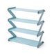 Полка для обуви органайзер компактный стойка складная Shoe Rack YH 8802 хранение вещей и обуви 4 полки. XB-477 Цвет: голубой
