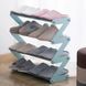 Полка для обуви органайзер компактный стойка складная Shoe Rack YH 8802 хранение вещей и обуви 4 полки. XB-477 Цвет: голубой