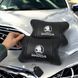 Автомобільні подушки 2 шт на підголівник Skoda / Шкідливість, з натуральної шкіри, стильний аксесуар для GQ-691 вашого авто
