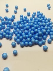 Пенопластовые шарики для слайма крупные голубые, 7-9 мм