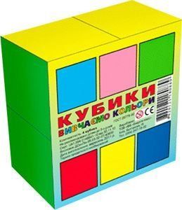 Кубики "Цвета", 4 кубика