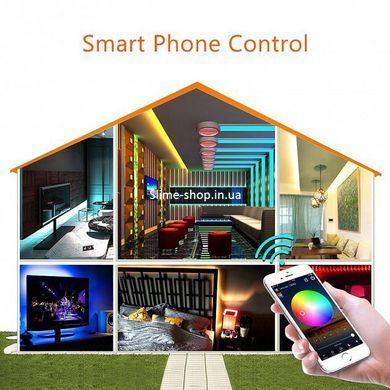 Светодиодная лента led RGB SMD 5050 RGB 5 м bluetooth, Лед лента на потолок, Led RJ-714 лента умная