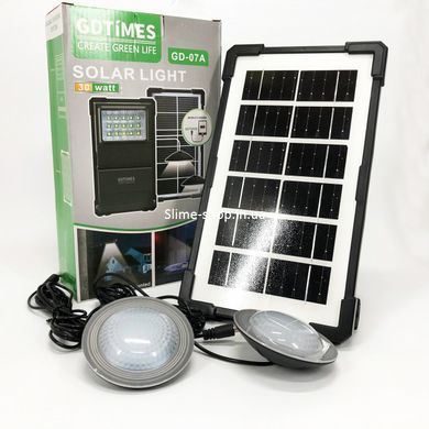 Солнечная станция портативная GDLITE GD-07А с солнечной панелью и функцией LU-974 Power Bank
