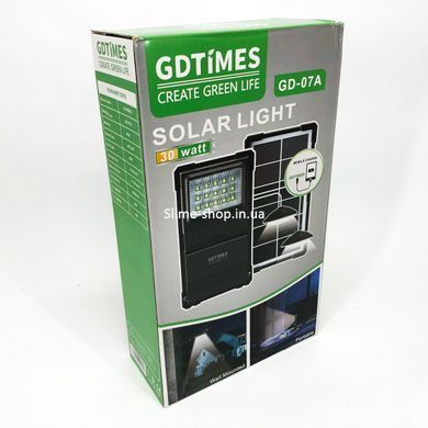 Солнечная станция портативная GDLITE GD-07А с солнечной панелью и функцией LU-974 Power Bank