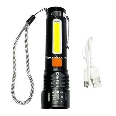 Сильный фонарик Bailong BL-P716-P50+COB, Фонарь с защитой от пыли, Сверхмощный EA-395 фонарь лед