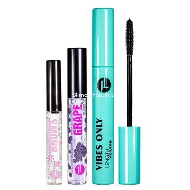Подарунковий набір косметики для макіяжу Jovial Luxe Beauty Girl туш блиск і засіб для брів