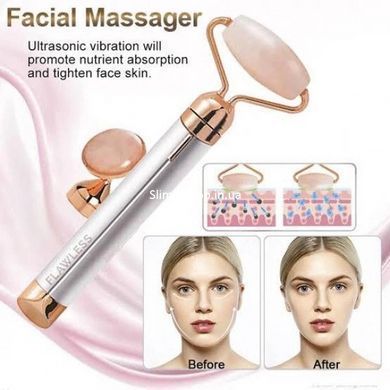 Масажер ролик електричний Facial Roller Massager. ZE-685 Колір: бежевий