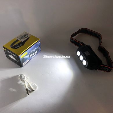 Фонарь для поисковых работ на шлем KX-214-3LED, Фонарь налобный UC-418 светодиодный сверхмощный