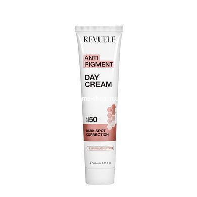 Крем для лица отбеливающий антипигментный Revuele Anti Pigment Day Cream SPF 50, 40 мл
