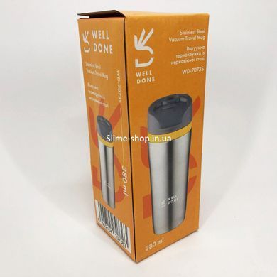Фляга для пикника Well Done WD-7073S 380 мл, Термокружка для мальчика, Термочашки для MY-166 горячих напитков