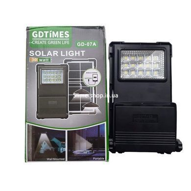 Солнечная станция портативная GDLITE GD-07А с солнечной панелью и функцией LU-974 Power Bank