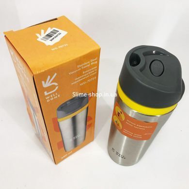 Фляга для пикника Well Done WD-7073S 380 мл, Термокружка для мальчика, Термочашки для MY-166 горячих напитков