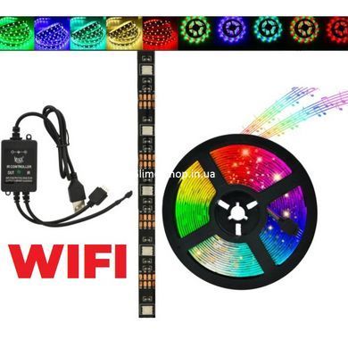 Светодиодная лента led RGB SMD 5050 RGB 5 м bluetooth, Лед лента на потолок, Led RJ-714 лента умная