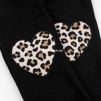 Костюм для дівчаток леопардовий 3 в 1 кофта з штанами та пов'язка Leo Cute Heart