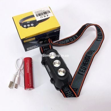 Фонарь для поисковых работ на шлем KX-214-3LED, Фонарь налобный UC-418 светодиодный сверхмощный
