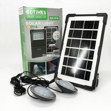 Солнечная станция портативная GDLITE GD-07А с солнечной панелью и функцией LU-974 Power Bank