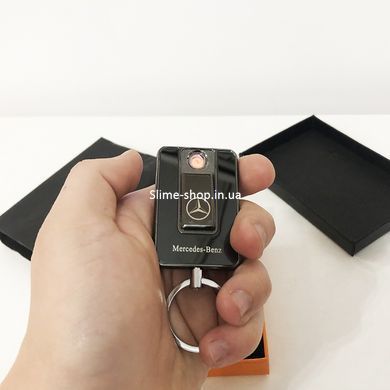 Зажигалка спиральная USB-811. Mercedes. LH-800 Цвет: черный