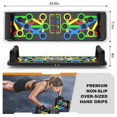 Подарочный набор: эспандер резина для зарядок ( exercise pipe ) + тренажер для отжиманий Foldable JN-875 Push Up
