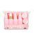 Дорожній набір із 7 флаконів для косметики WH Travel Bottles Set, Рожевий