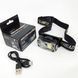 Надійний ліхтар налобний YY-19B-3SMD+2COB(white+yellow+red), Налобний ліхтарик з TO-525 usb зарядкою