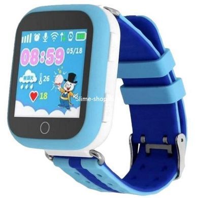 Дитячий розумний годинник з GPS Smart baby watch Q750 Blue, смарт годинник-телефон з сенсорним екраном RO-326 та іграми