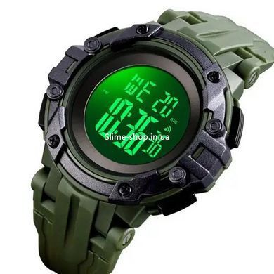 Армейские мужские часы хорошее качество SKMEI 1545AG ARMY GREEN, ZO-444 Противоударные часы