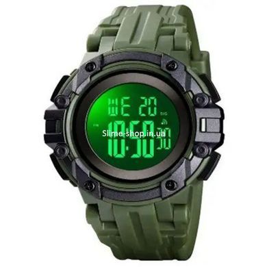 Армейские мужские часы хорошее качество SKMEI 1545AG ARMY GREEN, ZO-444 Противоударные часы