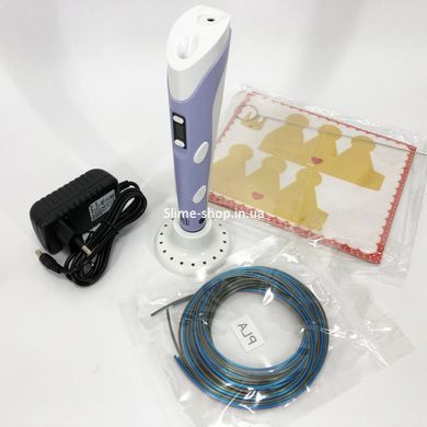 Якісна 3 д ручка 3D ручка Smart 3D Pen 2 фіолетова, Д ручка 3d pen-3, Надійна XY-597 3д ручка