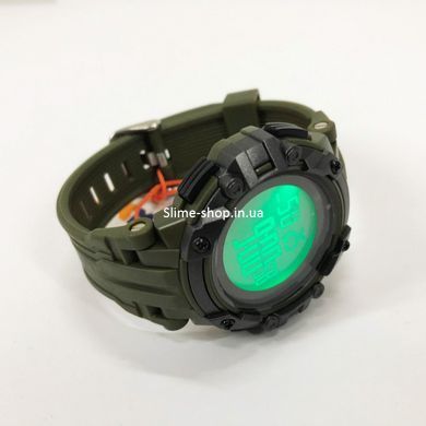 Армейские мужские часы хорошее качество SKMEI 1545AG ARMY GREEN, ZO-444 Противоударные часы