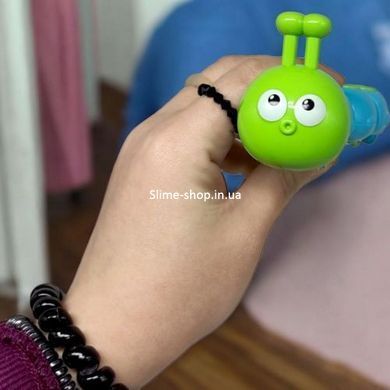 Игрушка заводная "Гусеница" (15 см) голубая