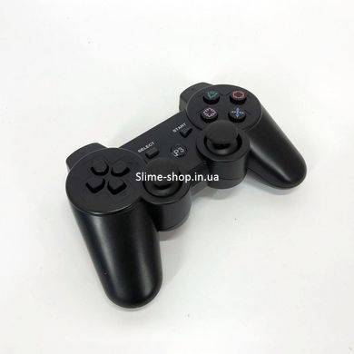 Бездротовий ігровий геймпад Doubleshock PS3/PC акумуляторний джойстик з функцією вібрації. QU-453 Колір: чорний