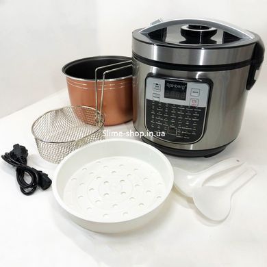 Мультиварка скороварка мультиповар Rainberg RB-6209 1000 W 6 л, Мультиварка пароварка KC-303 для дома