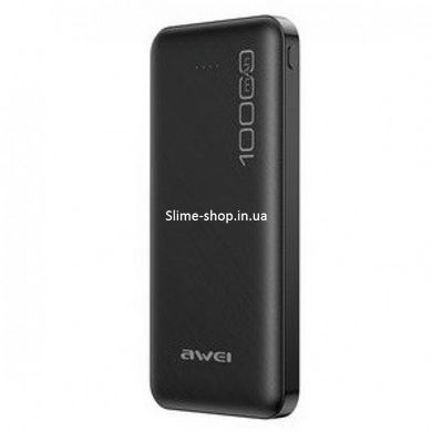 Power Bank Awei P5K 10000 mah Портативне зарядне УМБ MQ-164 2xUSB чорний