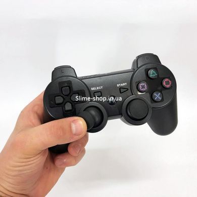 Бездротовий ігровий геймпад Doubleshock PS3/PC акумуляторний джойстик з функцією вібрації. QU-453 Колір: чорний