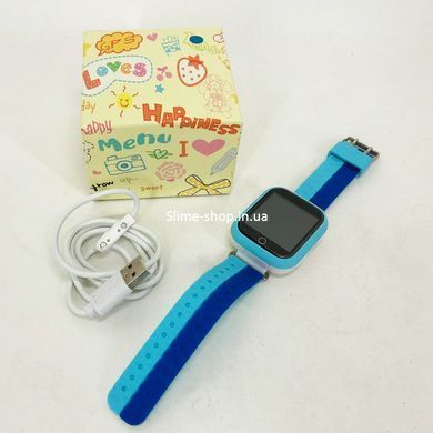 Дитячий розумний годинник з GPS Smart baby watch Q750 Blue, смарт годинник-телефон з сенсорним екраном RO-326 та іграми