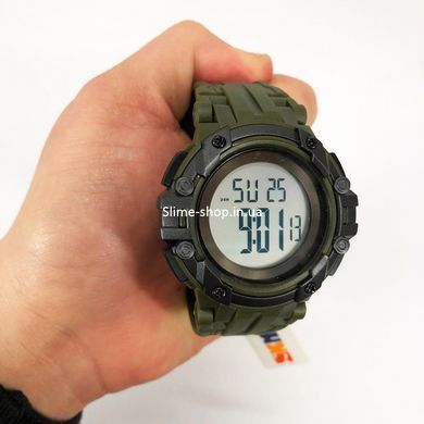 Армейские мужские часы хорошее качество SKMEI 1545AG ARMY GREEN, ZO-444 Противоударные часы