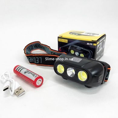 Светодиодный фонарь на лоб KX-215-LED-2COB, Налобная лампа, Надежный TF-403 налобный фонарь
