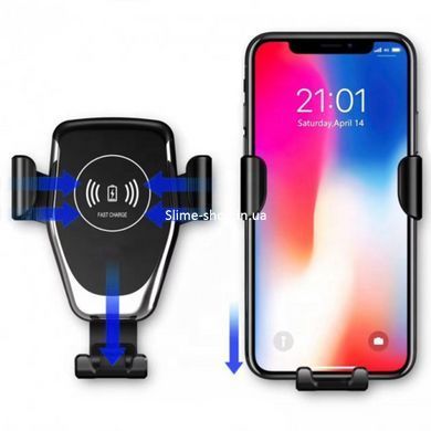 Держатель для телефона в машину HOLDER WC1 HZ Wireless charger c беспроводной зарядкой YC-100 10 Вт